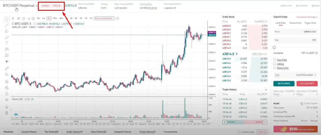 Настройка торговли фьючерсами на Gate.io