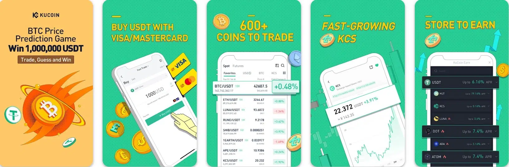 Мобильное приложение Kucoin