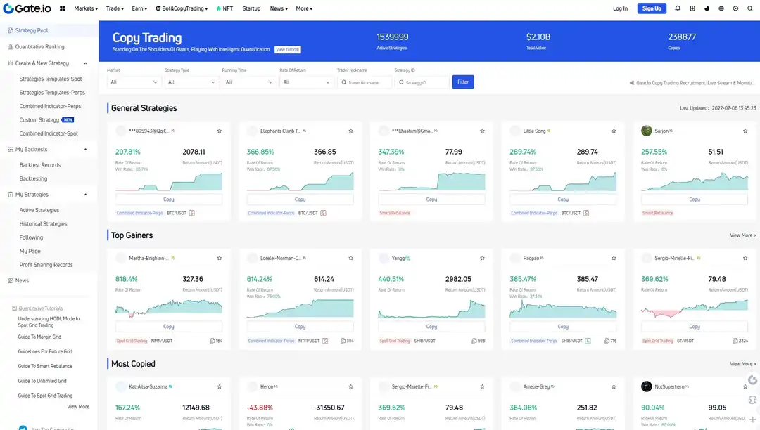 GateIO торговые боты