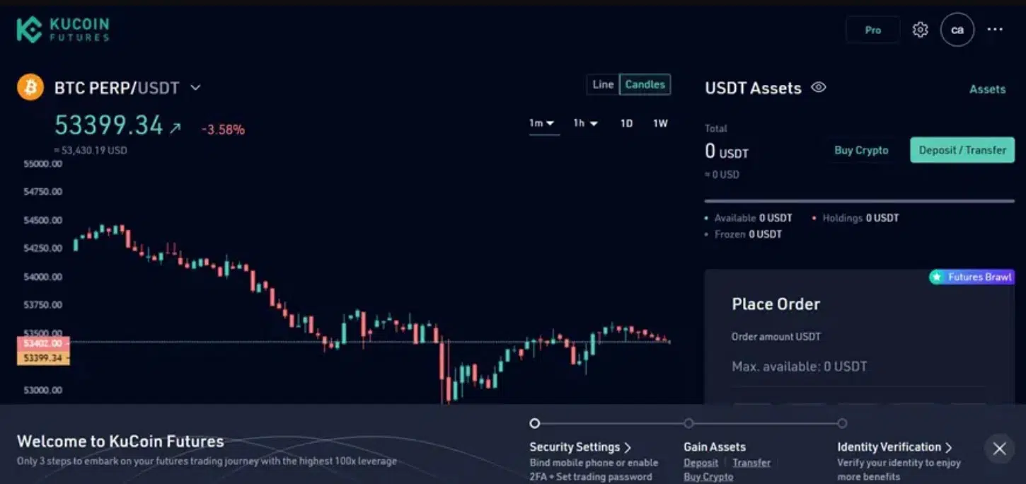Упрощенная торговля фьючерсами Kucoin