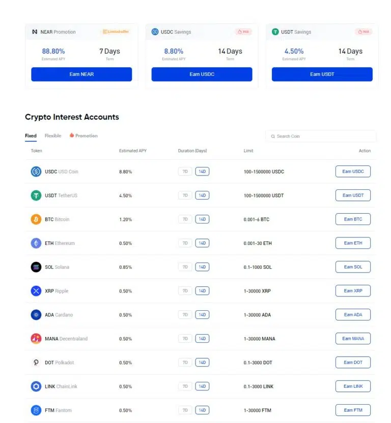 phemex earn предложения