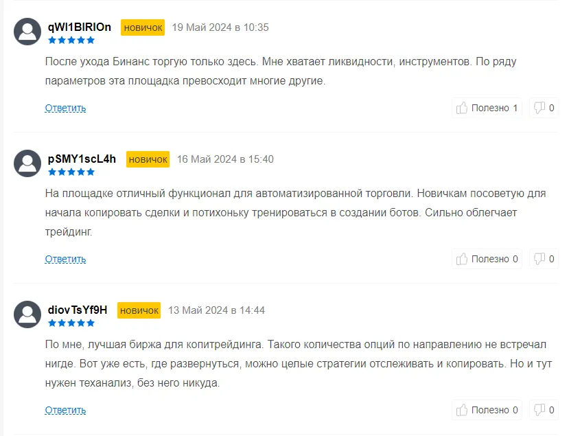 Отзывы о Bitget