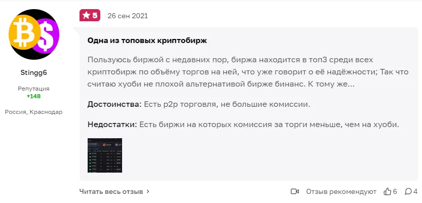 Отзывы о HTX